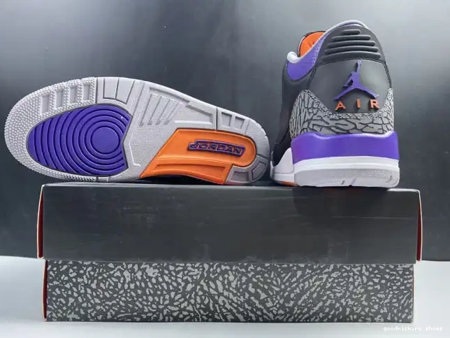Rep Jordan Air Retro 3 050 CT8532 Black Court Purple 0610